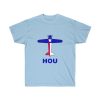 Texas Houston William P. Hobby Airport HOU Ultra Cotton Tee T-Shirt Airplane Texas Flag - Image 7