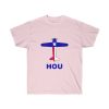 Texas Houston William P. Hobby Airport HOU Ultra Cotton Tee T-Shirt Airplane Texas Flag - Image 9