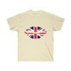United Kingdom Flag Kiss Lips Speckled Print Ultra Cotton Tee T-Shirt UK England Union Jack Flag - Image 6