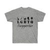 LGBTQ Supporter Ultra Cotton Tee T-Shirt Liberty Guns Beer Trump BBQ
